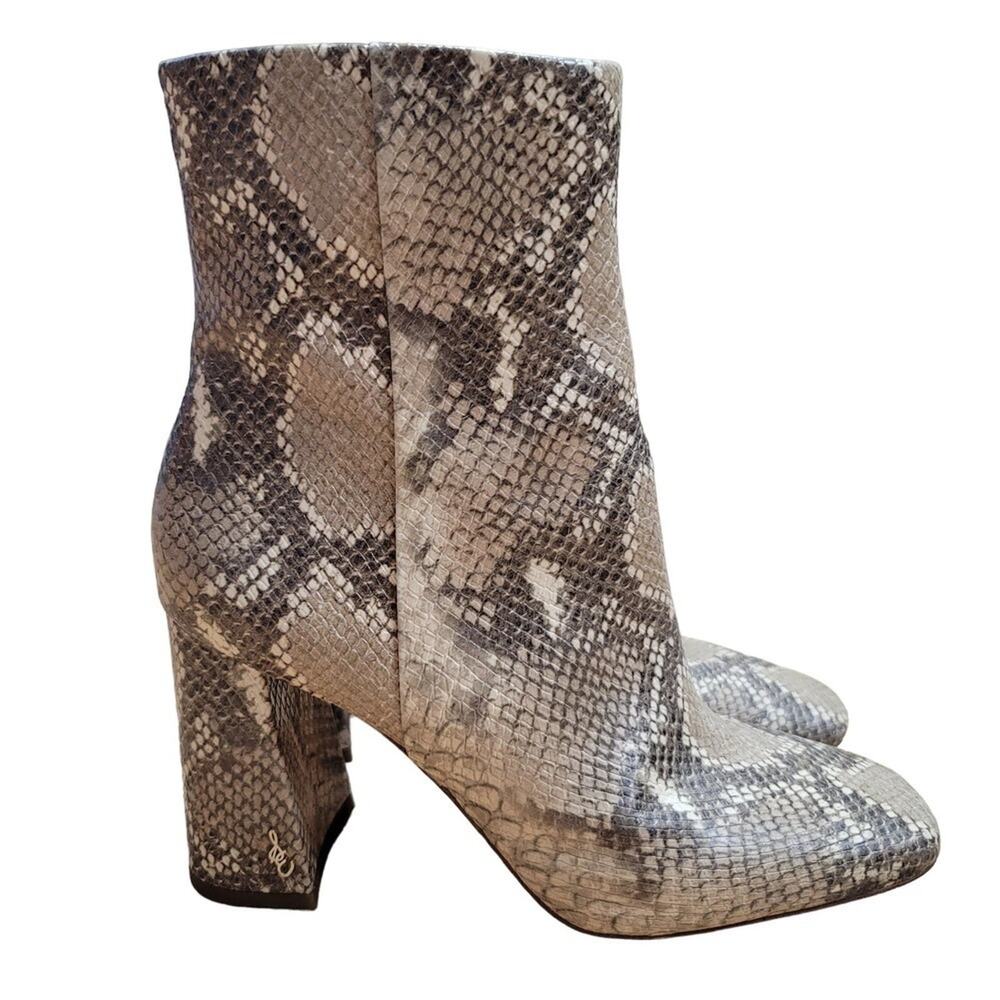 Sam Edelman Codie Daruby Snake Print Leather Heel… - image 1
